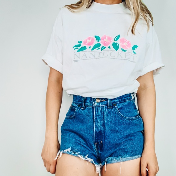 Vintage Nantucket single stitch white tee shirt L - Picture 7 of 7